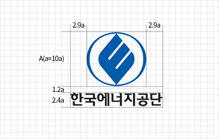 국문 시그니처 상하조합 (심벌마크 강조형) 이미지