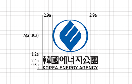 한영문 시그니처 상하조합 (심벌마크 강조형) 이미지